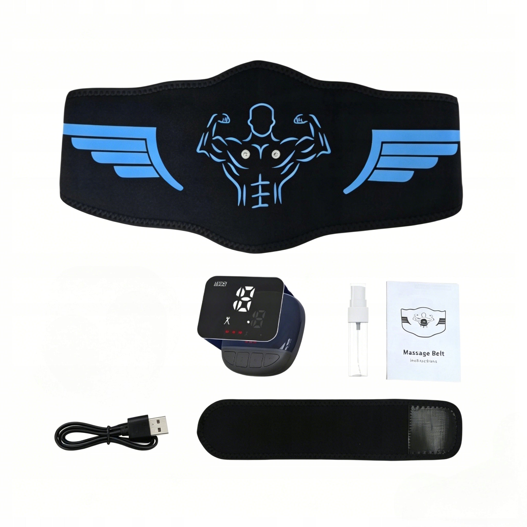 EMS belt abdominal muscle electrostimulator10 slimming modes with extension