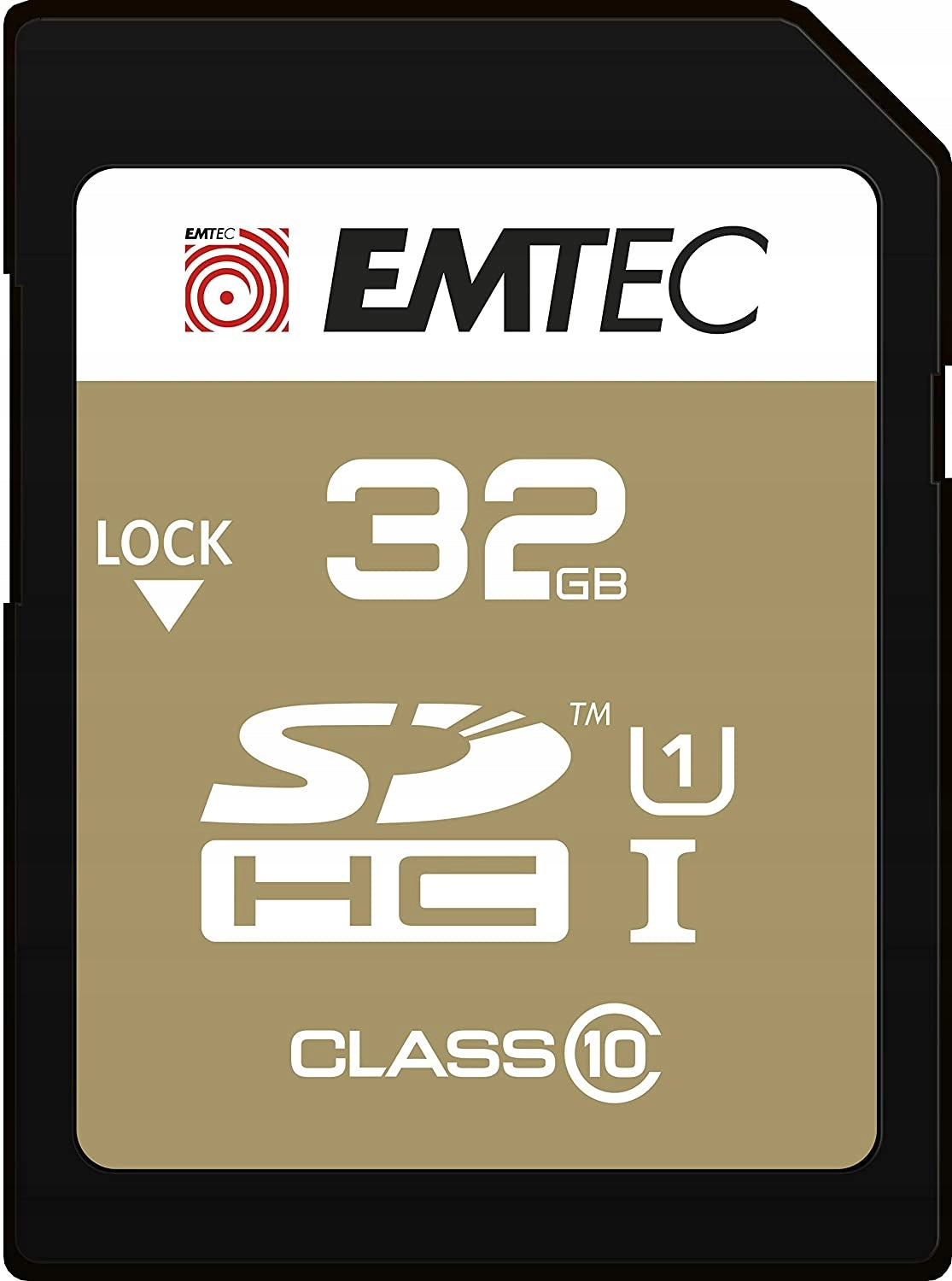 EMTEC 32GB SDHC Memory Card (Class 10) Gold Card type SDHC