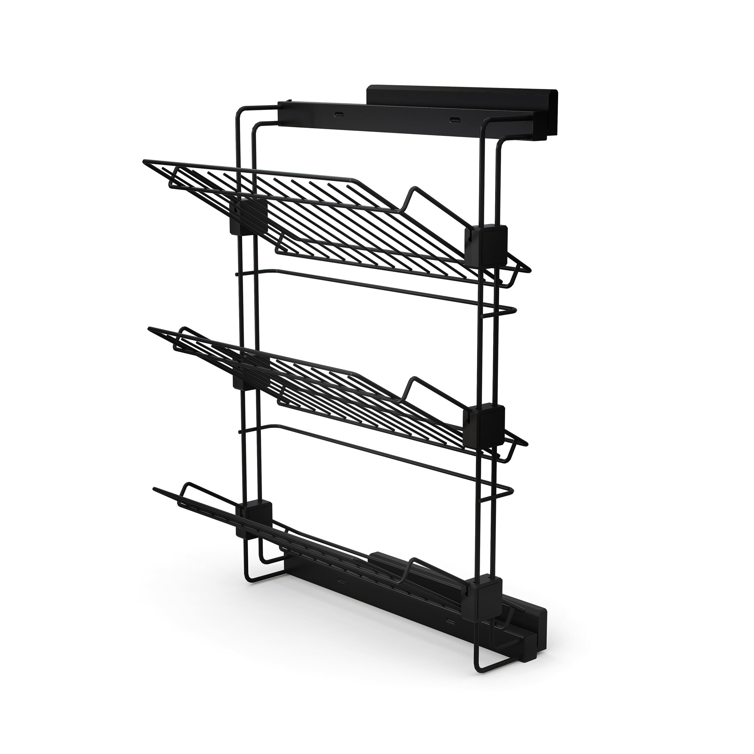 EMUCA Retractable shoe shelf RIGHT BLACK