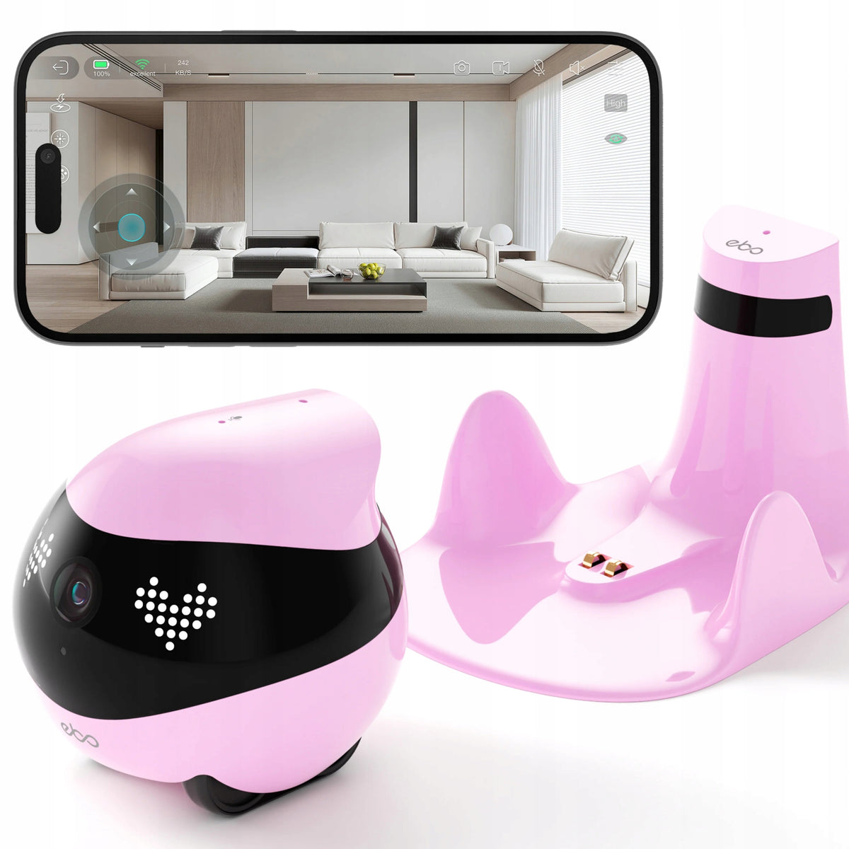 ENABOT Robot for Home EBO Air 2 FamilyBot Monitoring with AI Camera Packaging status original