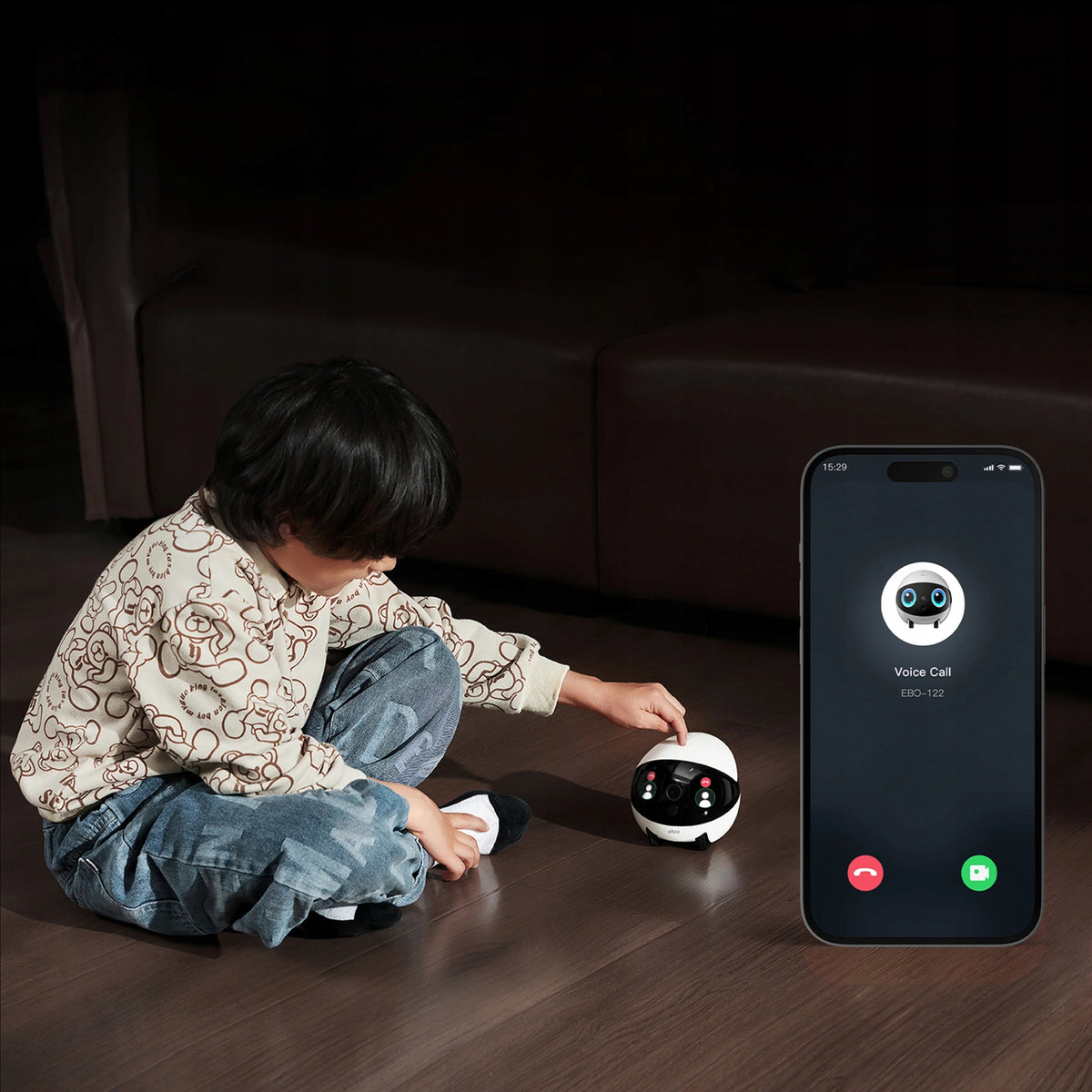 ENABOT Robot for Home EBO Air 2 Plus FamilyBot Monitoring with AI Camera Product weight with unit packaging 1 kg