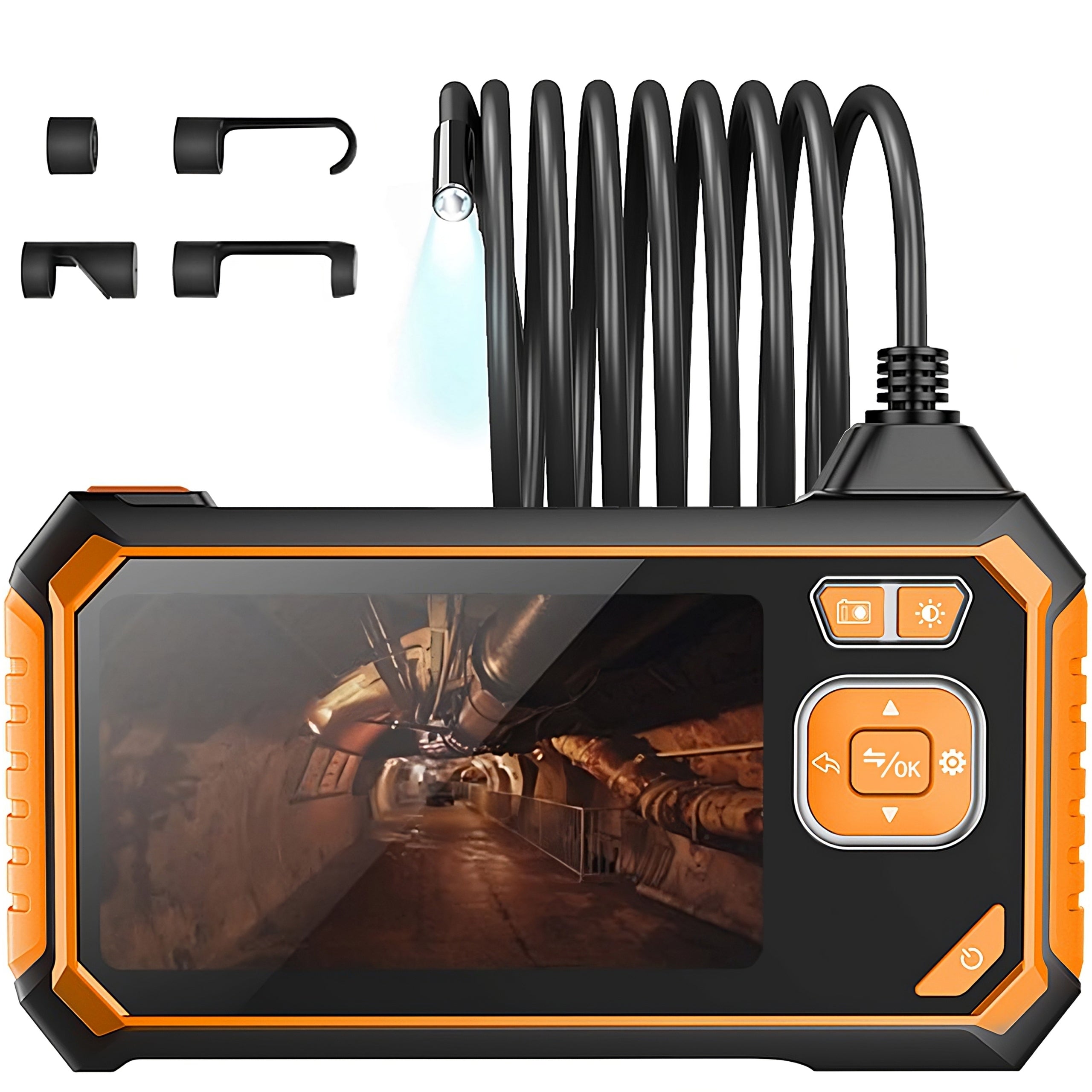 ENDOSCOPE INSPECTION CAMERA WITH MAGNESIUM LIGHT 5M 8LED Full HD LCD 8mm Manufacturer code R-E692