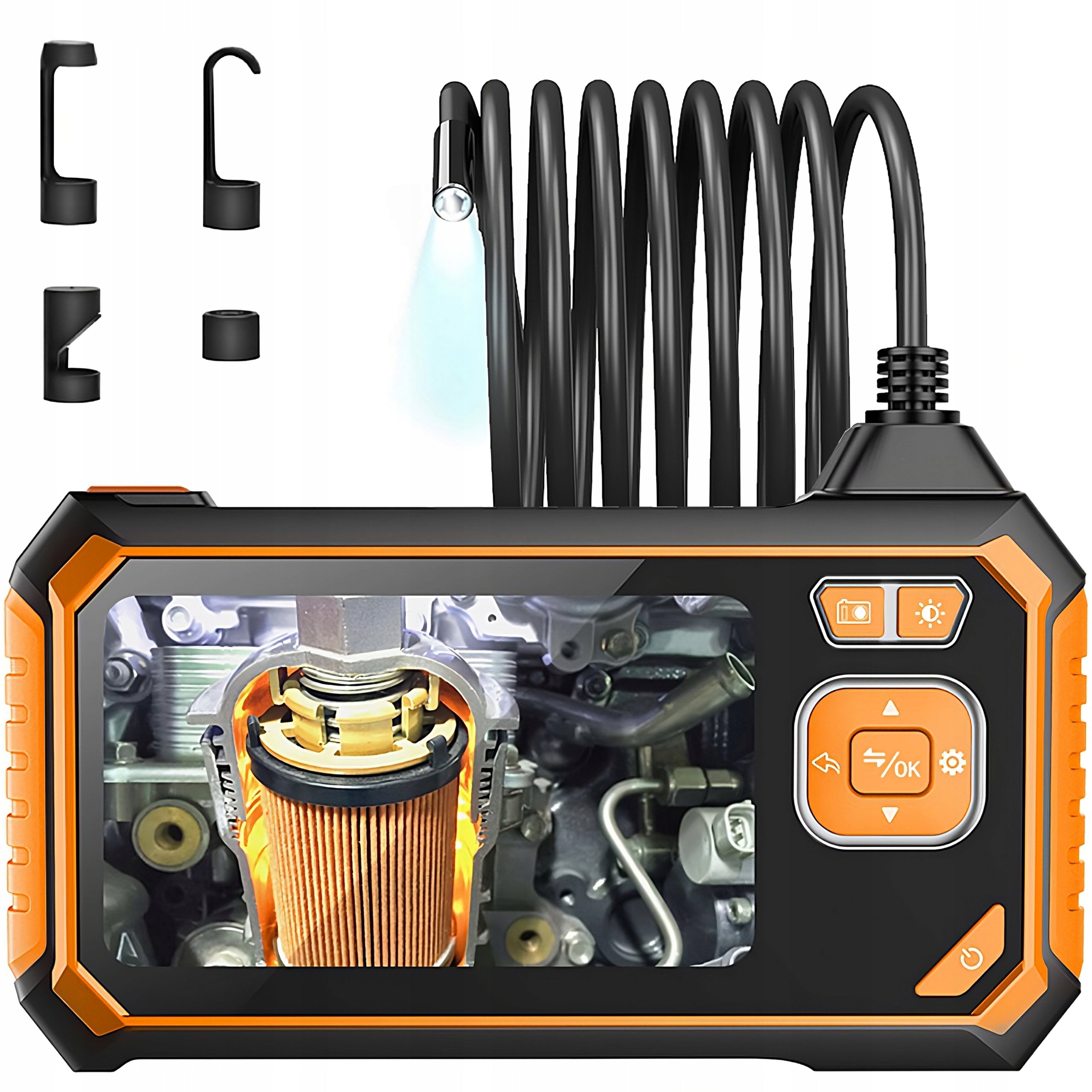 ENDOSCOPE INSPECTION CAMERA WITH MAGNESIUM LIGHT 5M 8LED Full HD LCD 8mm