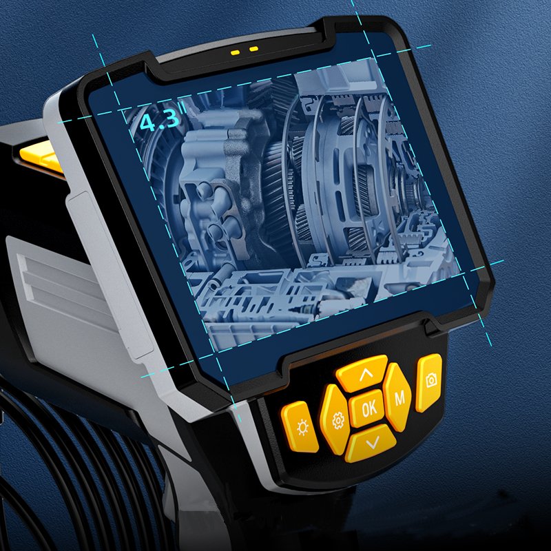 ENDOSCOPIC CAMERA INSPECTION SCREEN 4.3" HD32GB 8LED IP67 3.9mm 1m SUITCASE Manufacturer code 112B-1
