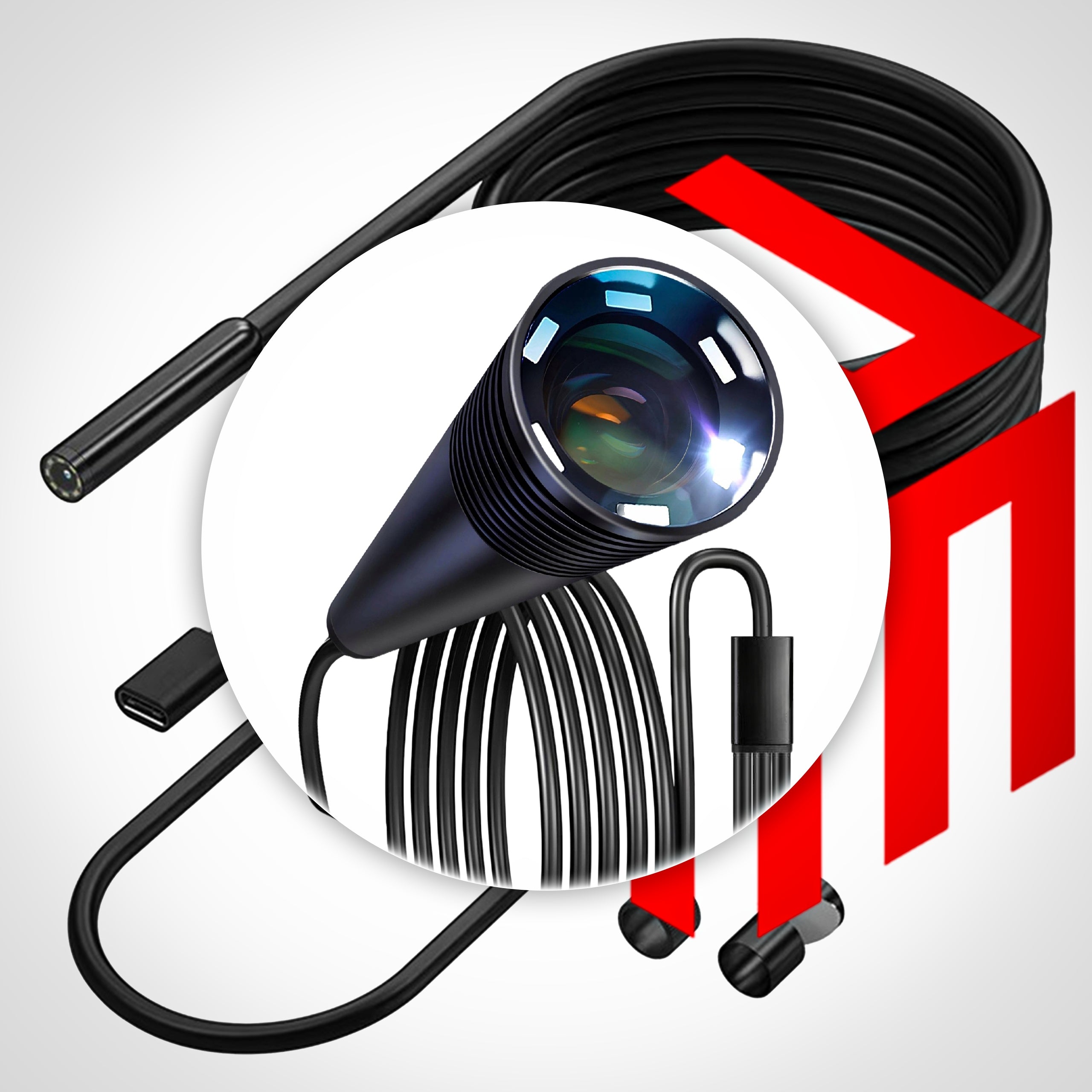 ENDOSCOPIC INSPECTION CAMERA FOR PHONE 3M QUALITY FULL HD WATERPROOF Brand no brand