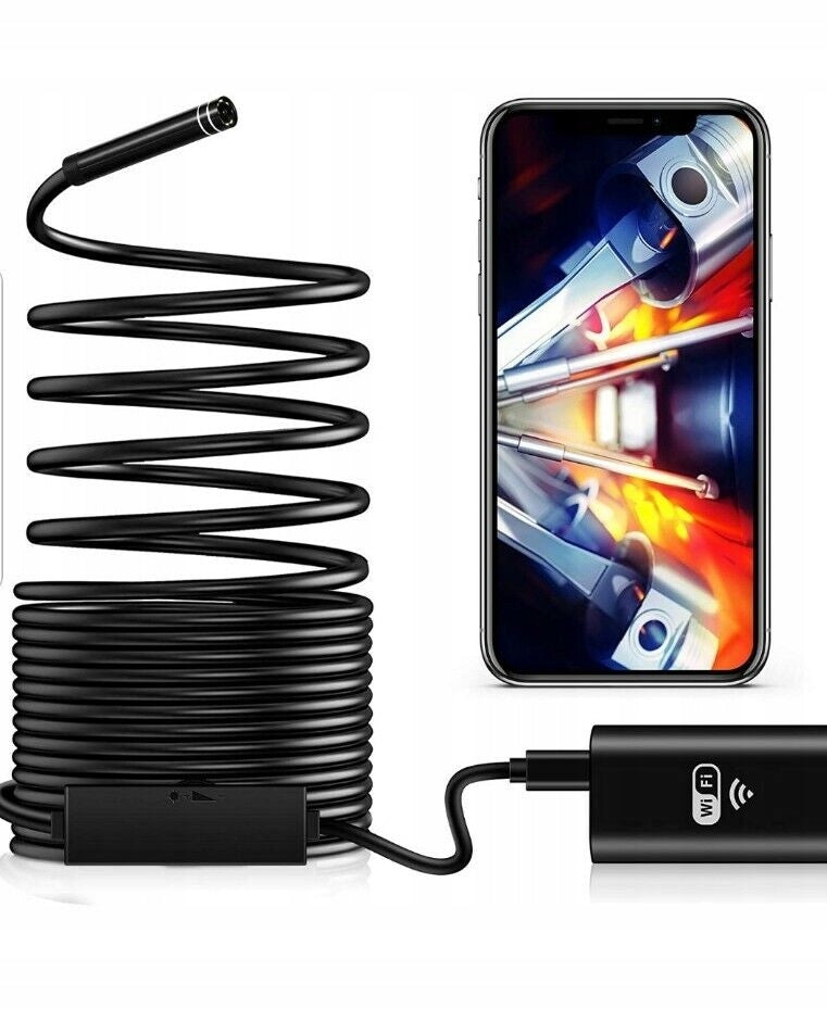 ENDOSKOP INSPECTION CAMERA USB C FULL HD 1944p APP FOR WIFI PHONE 8mm 5m