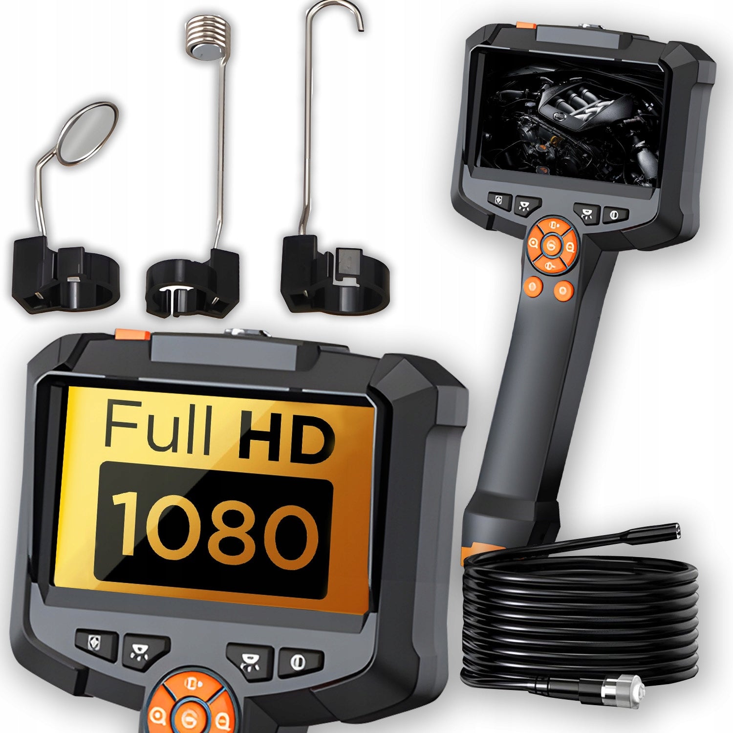 ENDOSKOP WORKSHOP INSPECTION CAMERA FULLHD 1080p 4,3" 2000mAh LED 5m Manufacturer code 14-405#