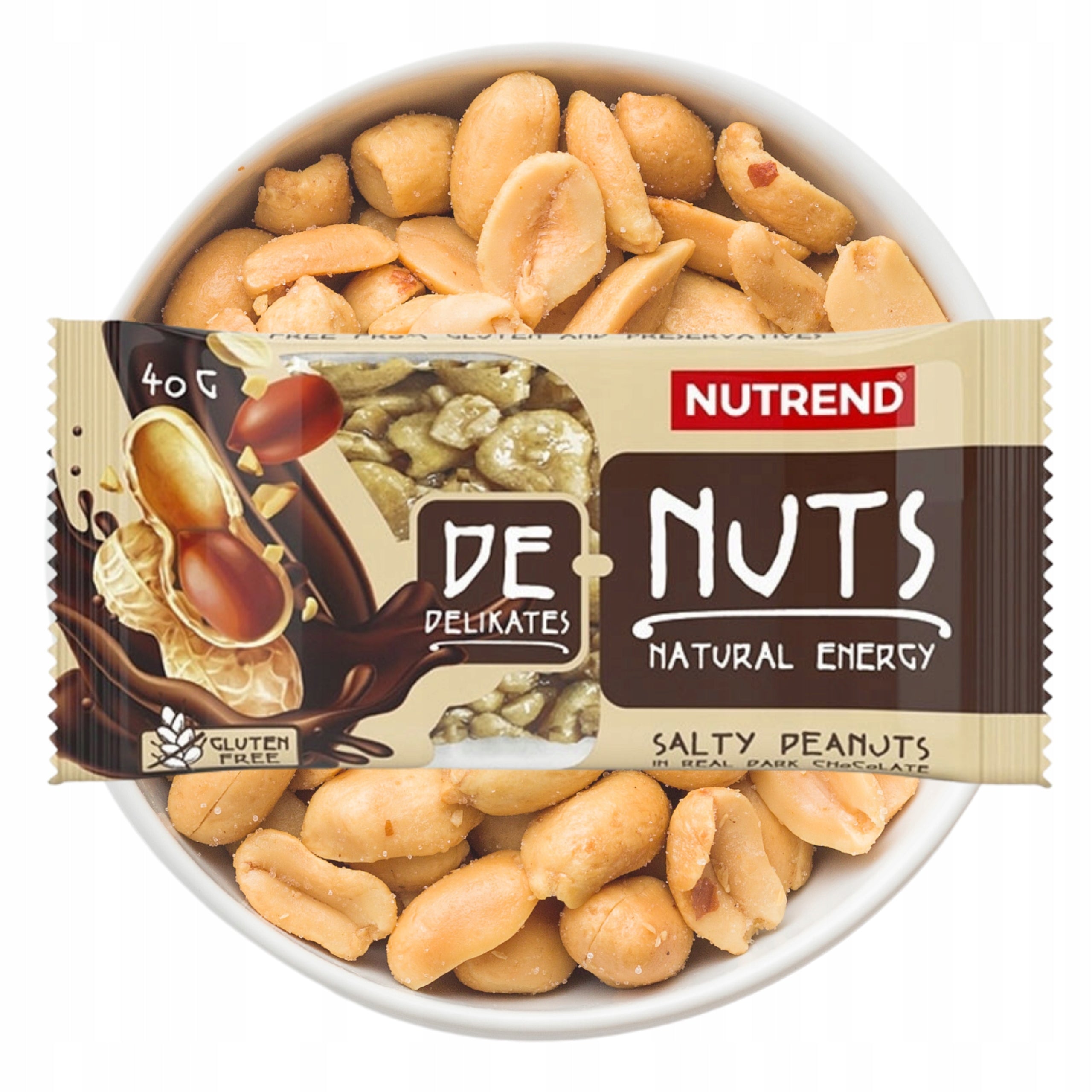 ENERGY BAR WALNUT DENUTS DELIKATES FIT SNACK 19% PROTEIN 40g