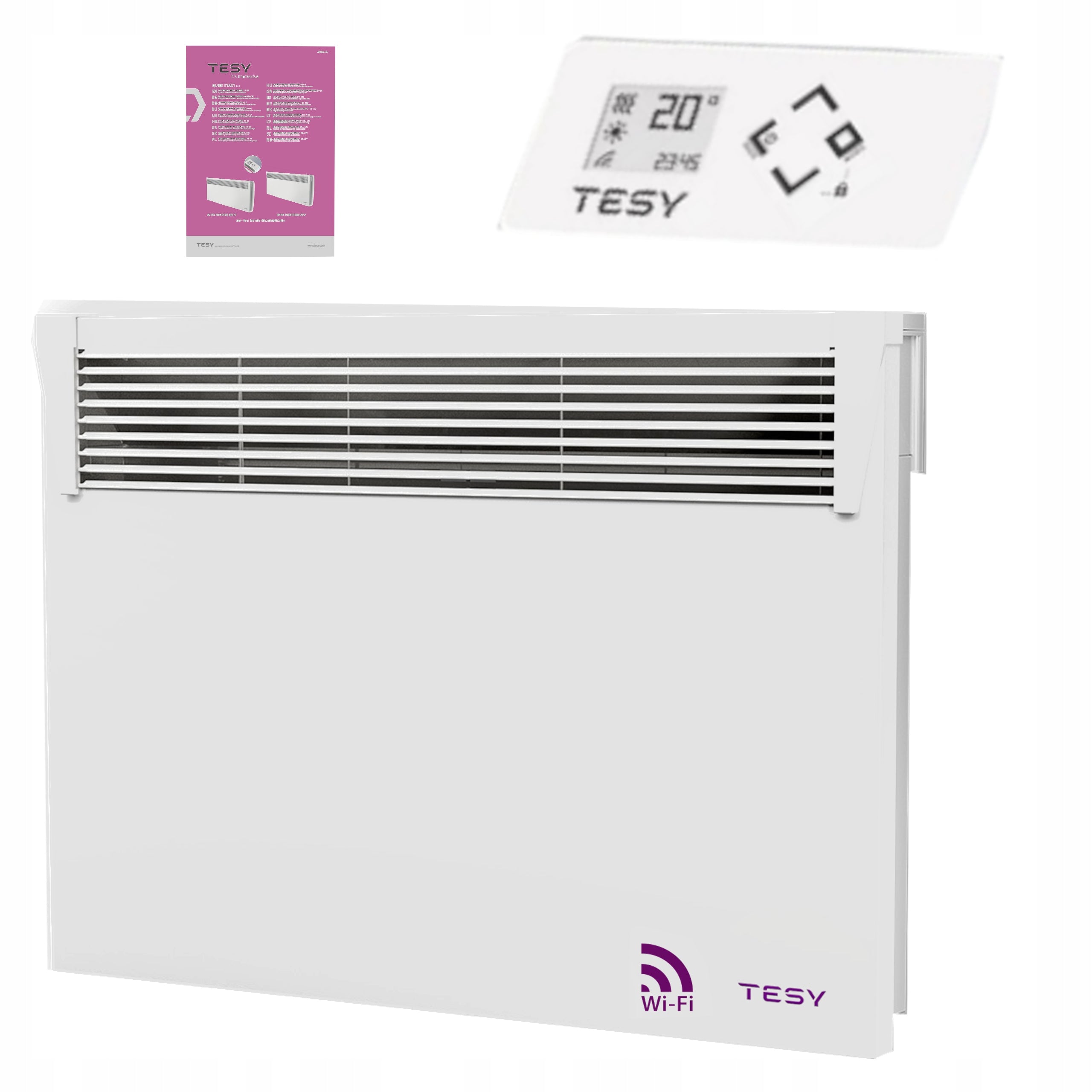 ENERGY EFFICIENT ELECTRIC WALL CONVECTOR HEATER 1500W THERMOSTAT