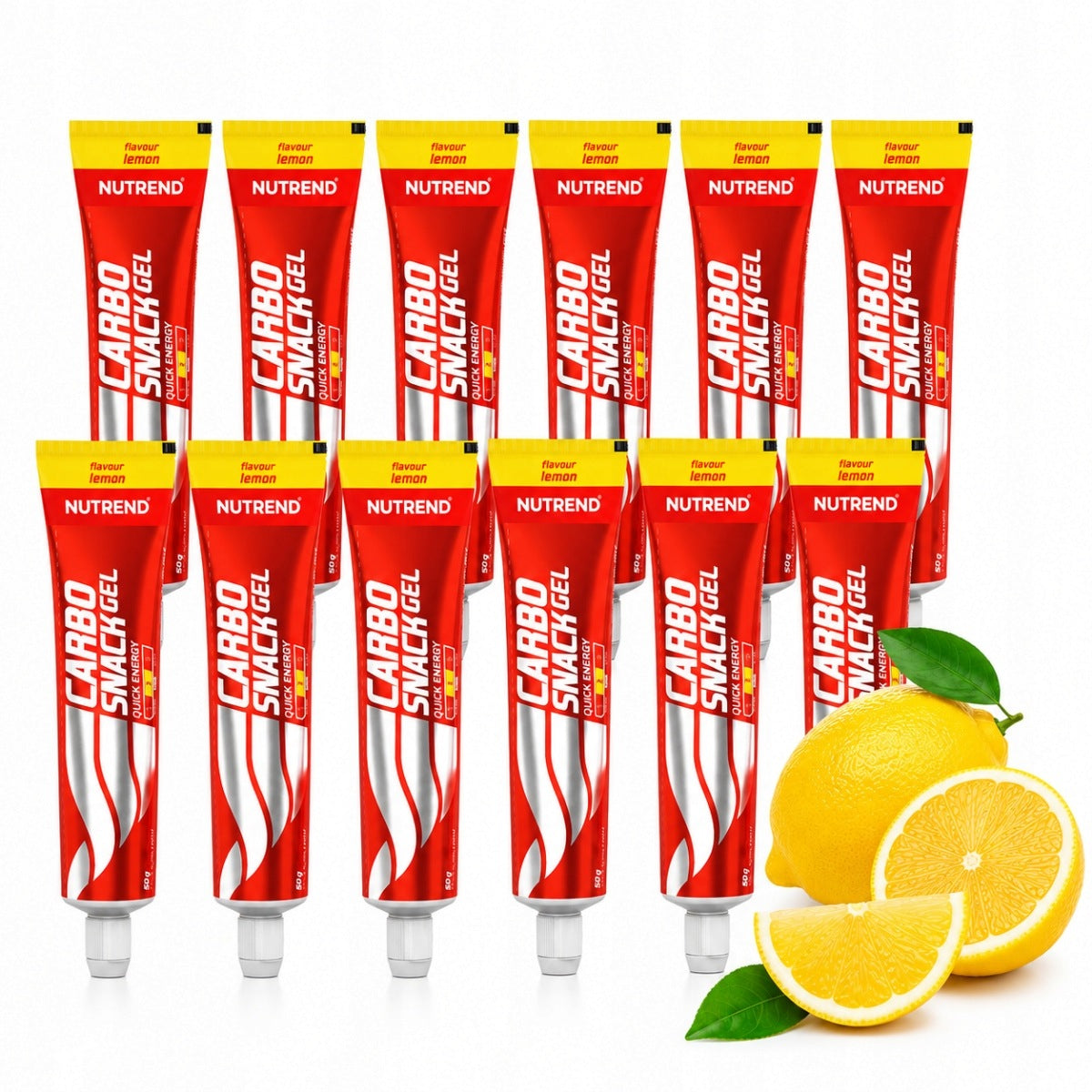 ENERGY GEL ENERGY NUTREND CARBOSNACK 50G LEMON SET OF 12 PIECES