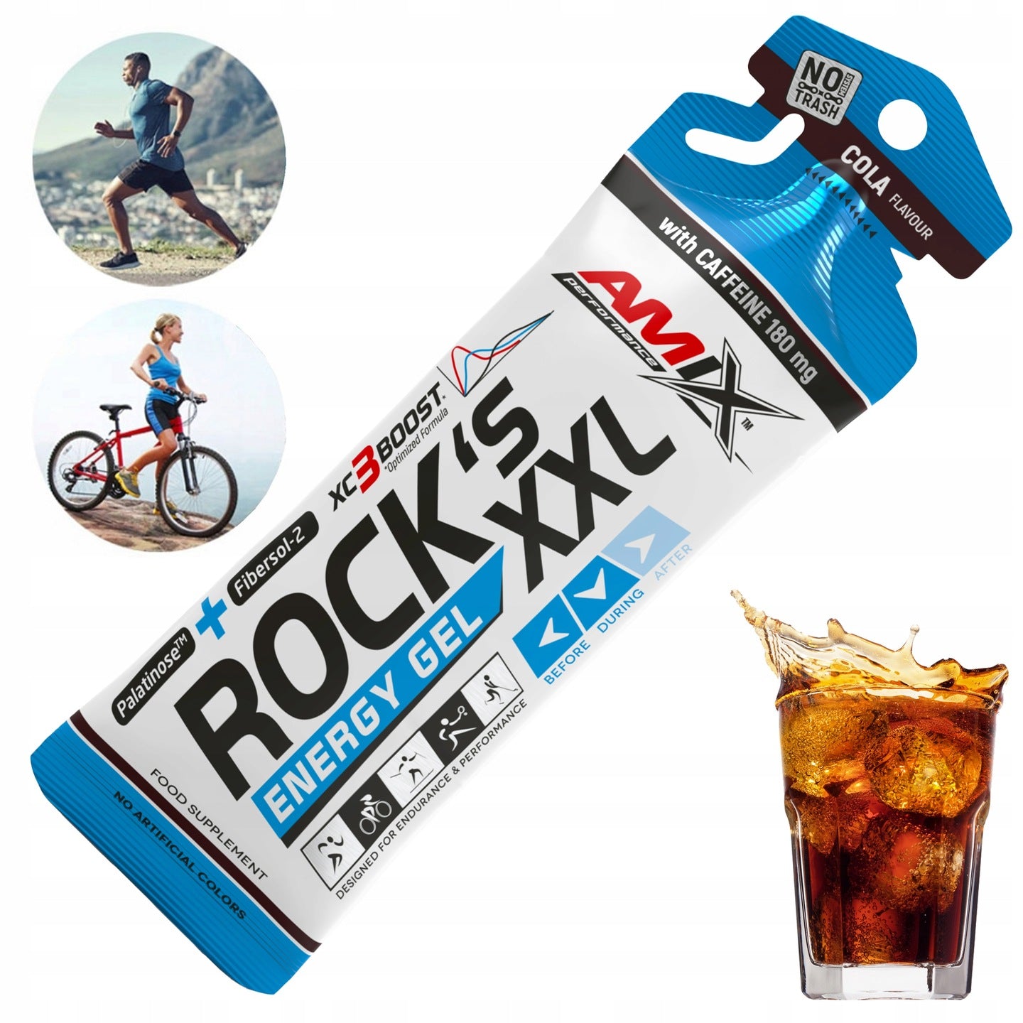 ENERGY GEL KOLA with caffeine strong stimulation gels Efficiency Energy Gel Packaging status original
