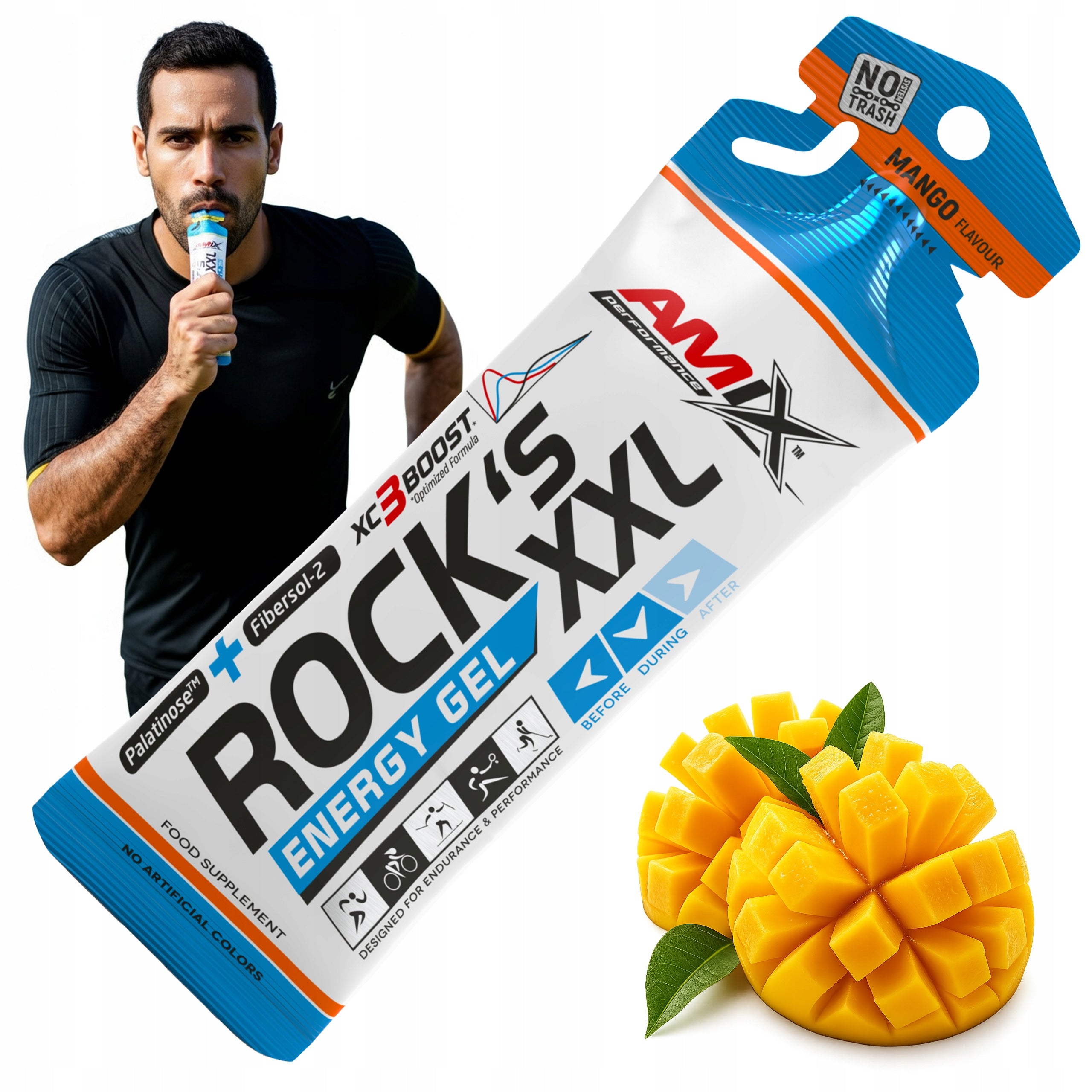 ENERGY GELS FOR CYCLISTS RUNNING - Refreshing Amix