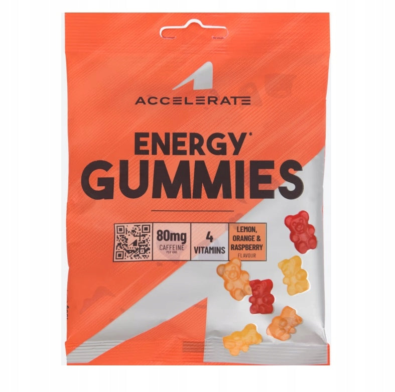 ENERGY GUMMIES WITH CAFFEINE, GUARANA AND VITAMINS - 100g