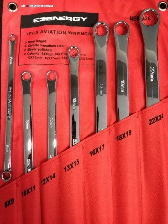 ENERGY LONG EYE WRENCHES FOR TENSIONERS 7 PCS Number of items in the set 6