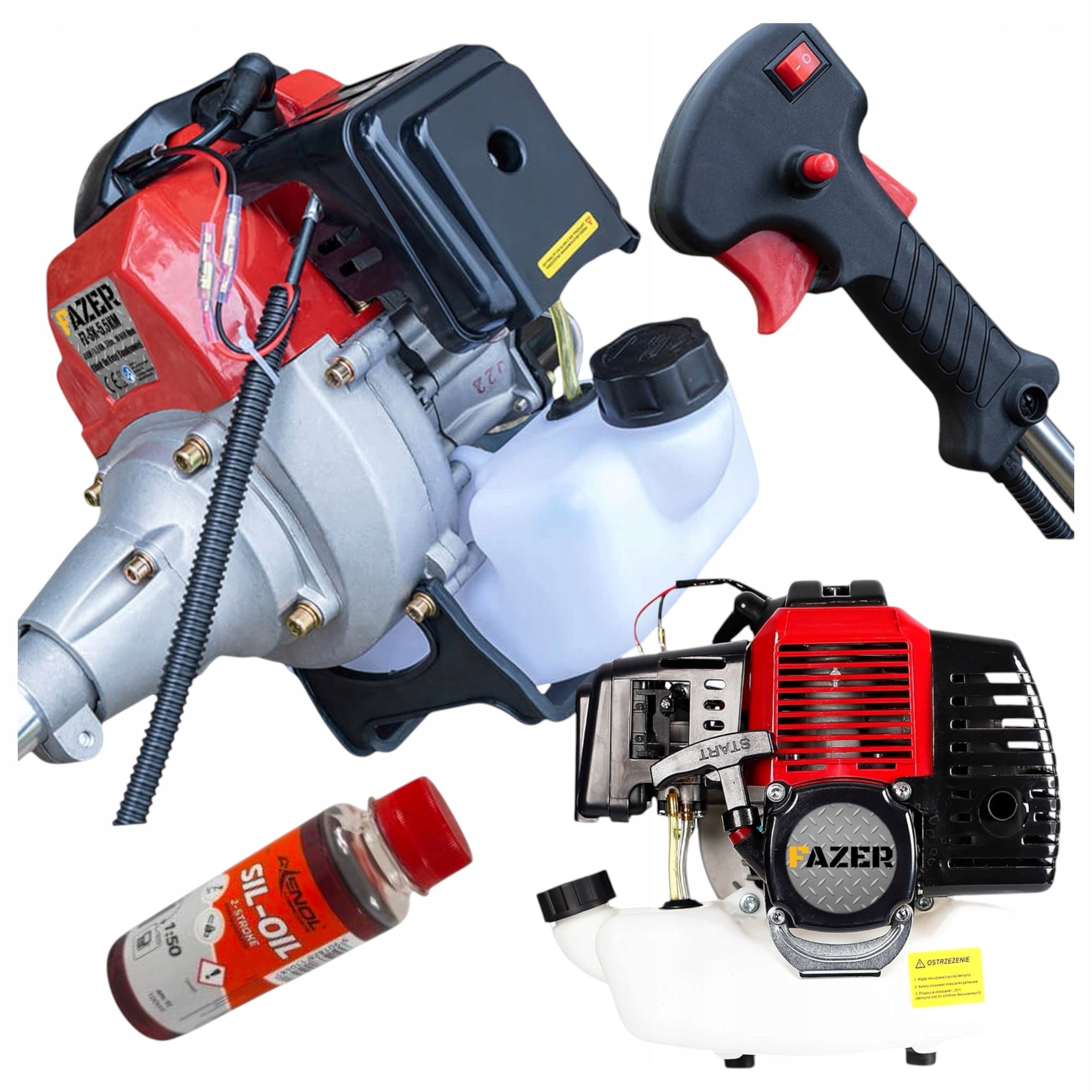 ENGINE FOR COMBUSTION SCYTHE 5,5KM TRIMMER COMBUSTION SCYTHE + OIL
