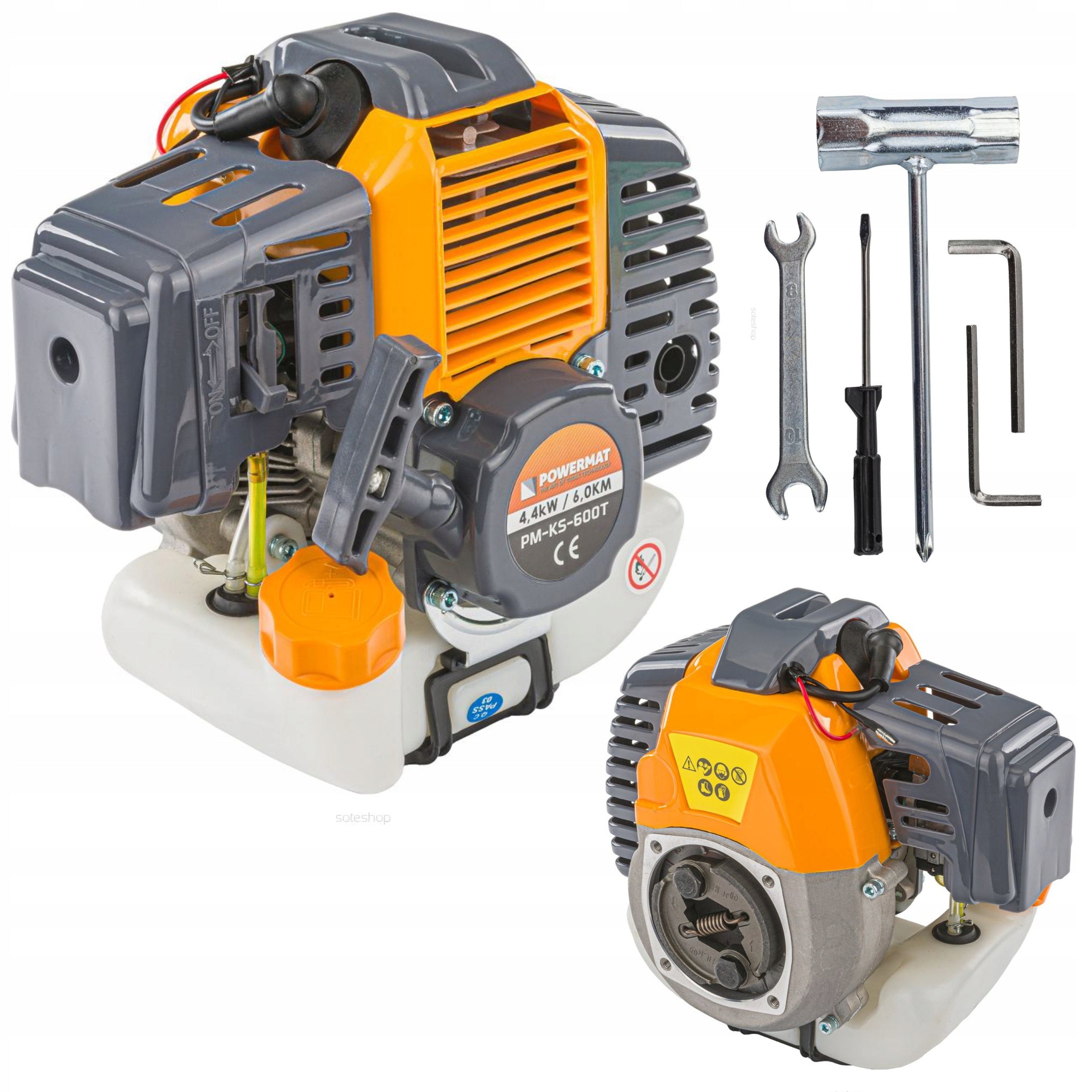 ENGINE FOR COMBUSTION SCYTHE COMBUSTION TRIMMER 6KM POWERFUL