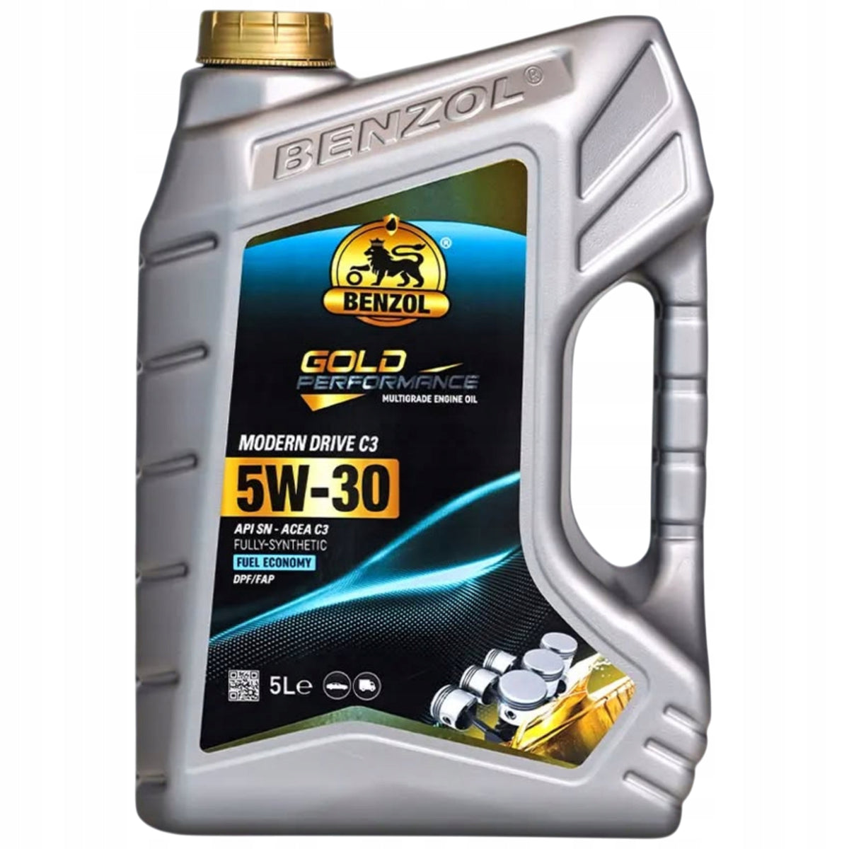 ENGINE OIL BENZOL MODERN DRIVE SAE 5W30 API SN/CF ACEA C3 Manufacturer code MD06627333
