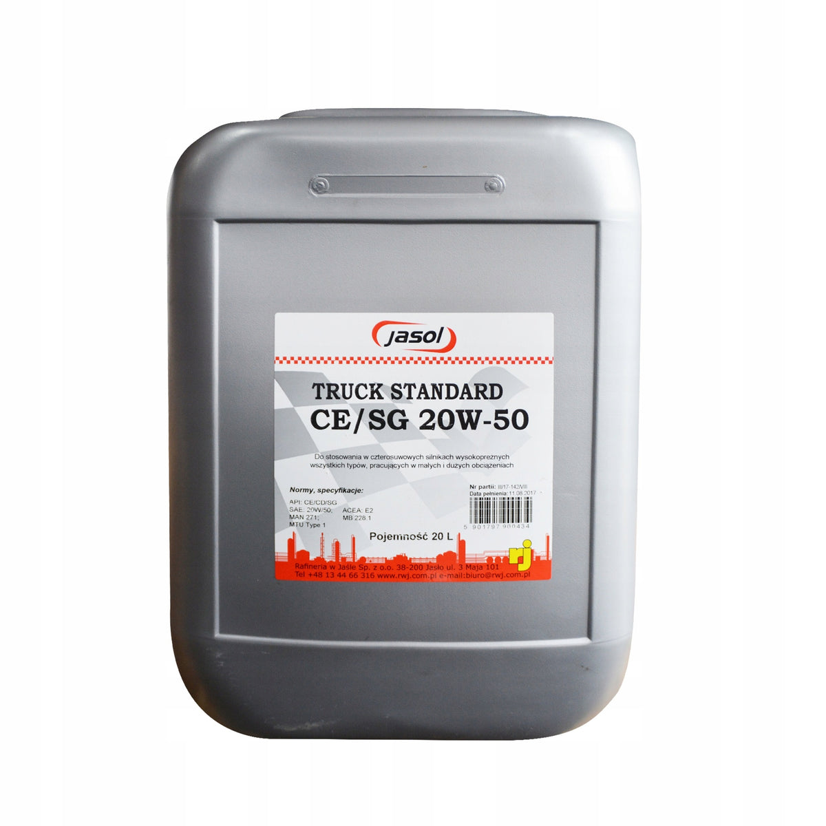 ENGINE OIL JASOL TRUCK CE/SG 20W50 - - 20L.