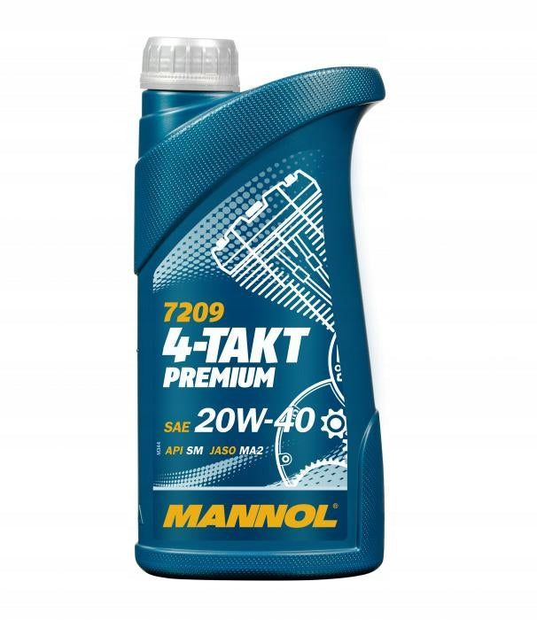 ENGINE OIL MANNOL 1L 4T PREMIUM API SM/JASO