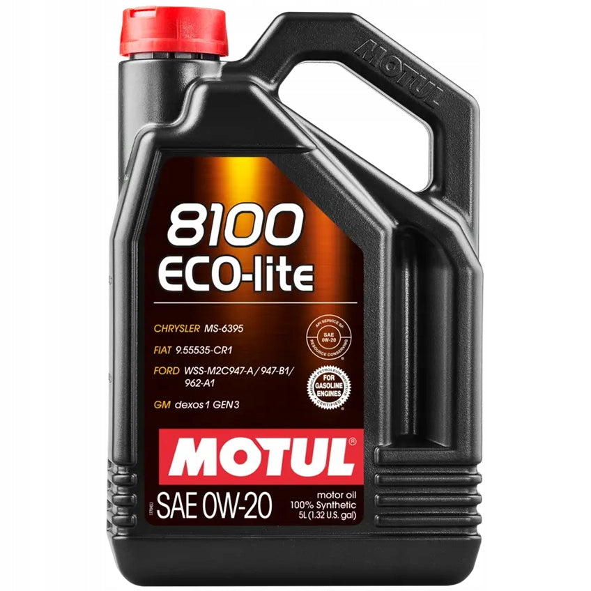 ENGINE OIL MOTUL 8100 ECO-LITE DEXOS1 GEN3 0W20 0W-20 5L