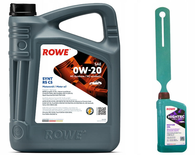 ENGINE OIL ROWE 0W20 SYNT RS C5 4L 20379-0040-99 ORIGINAL GERMAN