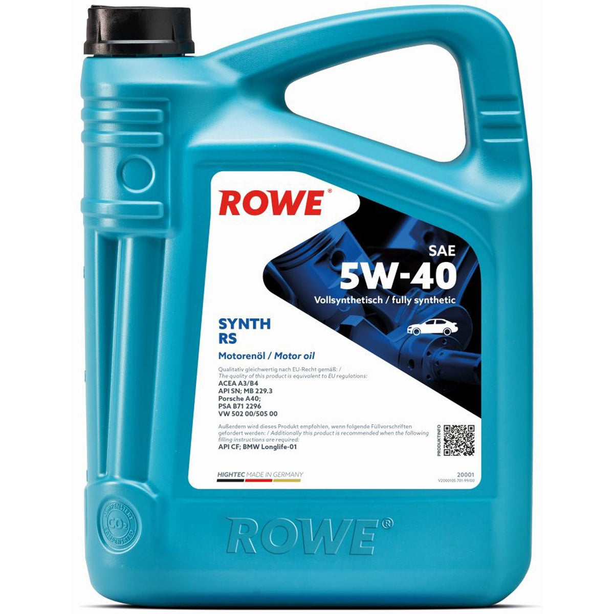 ENGINE OIL ROWE HIGHTEC SYNTH RS 5W-40 5L