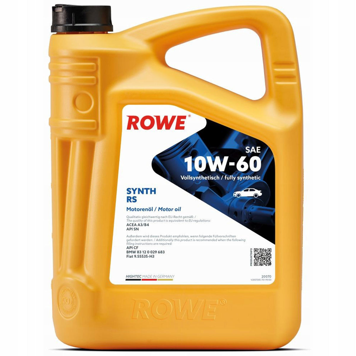ENGINE OIL ROWE SYNTH RS 10W-60 5L