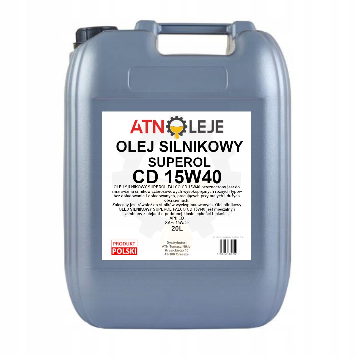 ENGINE OIL SUPEROL CD 15W40 20L