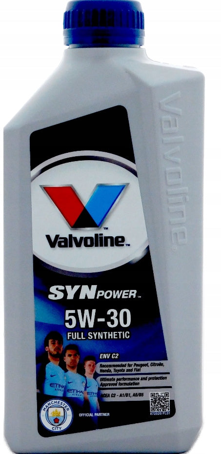 ENGINE OIL VALVOLINE SYNPOWER ENV C2 5W30 1L Manufacturer code 872520