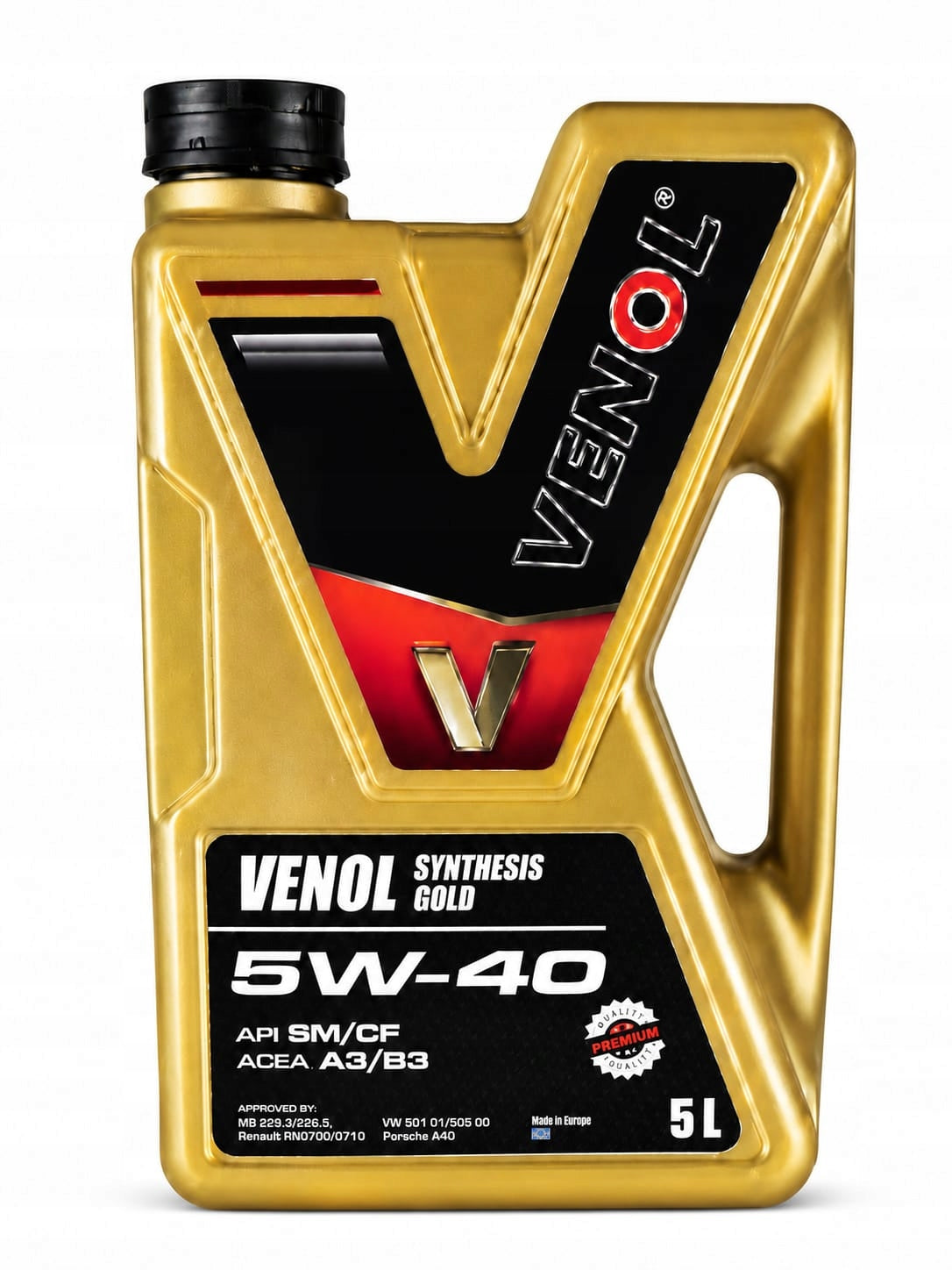 ENGINE OIL VENOL SYNTHESIS GOLD SM CF 5W40 5L