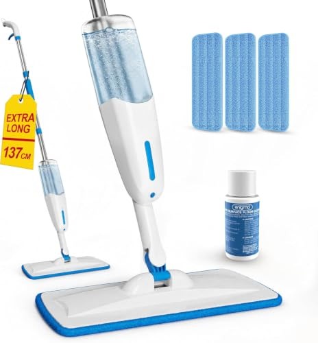 ENIGMA 137 CM WASHER MOP WITH 3 WET CLEANING CLOTHS Packaging status original