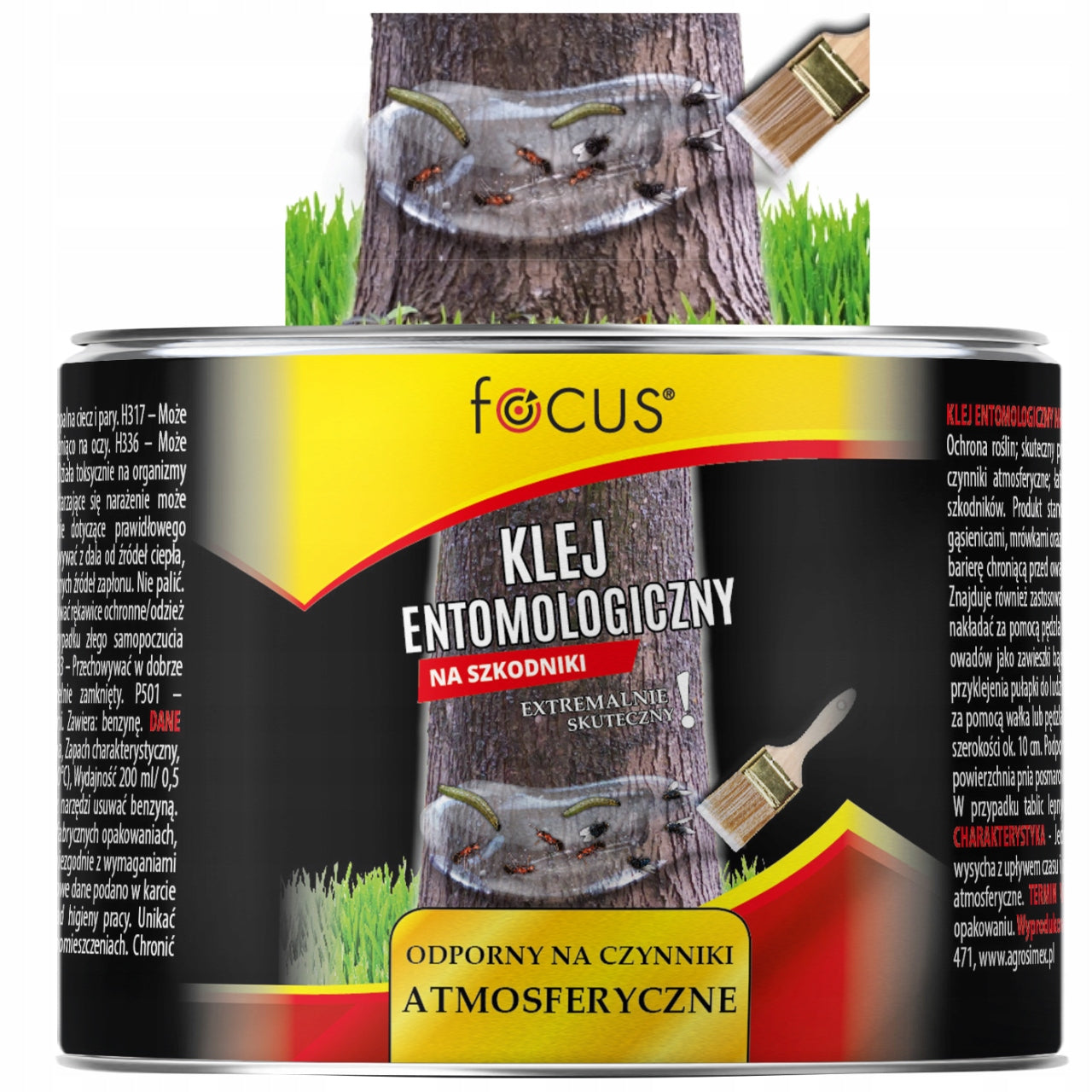ENTOMOLOGICAL ADHESIVE 200ml FOR INSECTS ANT APHIDS DOES NOT DRY STRONG Packaging status original