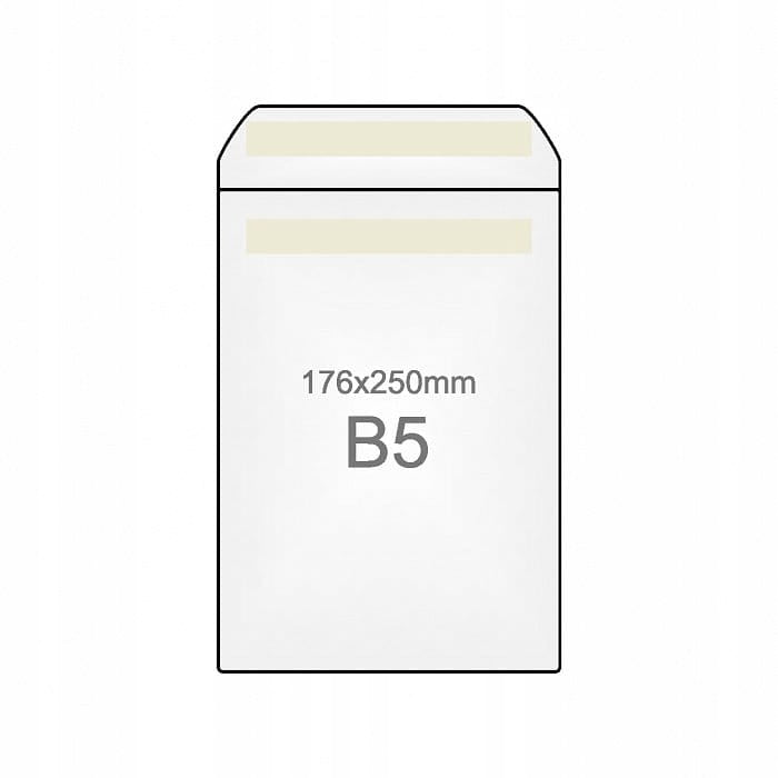 ENVELOPE B5 SK NC KOPERTY 31521020/50 WHITE 50PCS