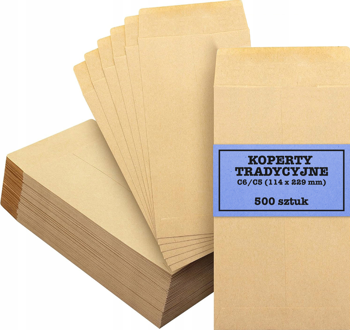 ENVELOPE BROWN OFFICE LETTER C6/C5 WITHOUT WINDOW STRONG 500 PCS