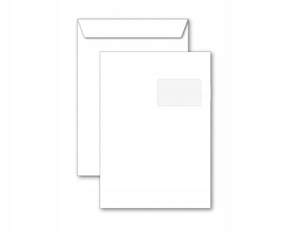 ENVELOPE C4 HK WINDOW RIGHT A'250 WHITE