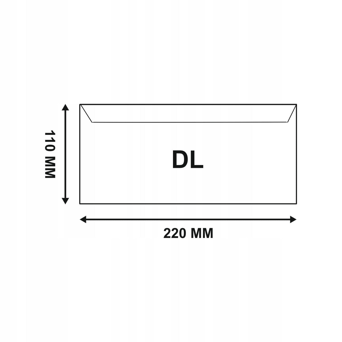 ENVELOPE WHITE OFFICE LETTER DL WITHOUT WINDOW STRONG ADHESIVE 50 PCS Brand Lucart
