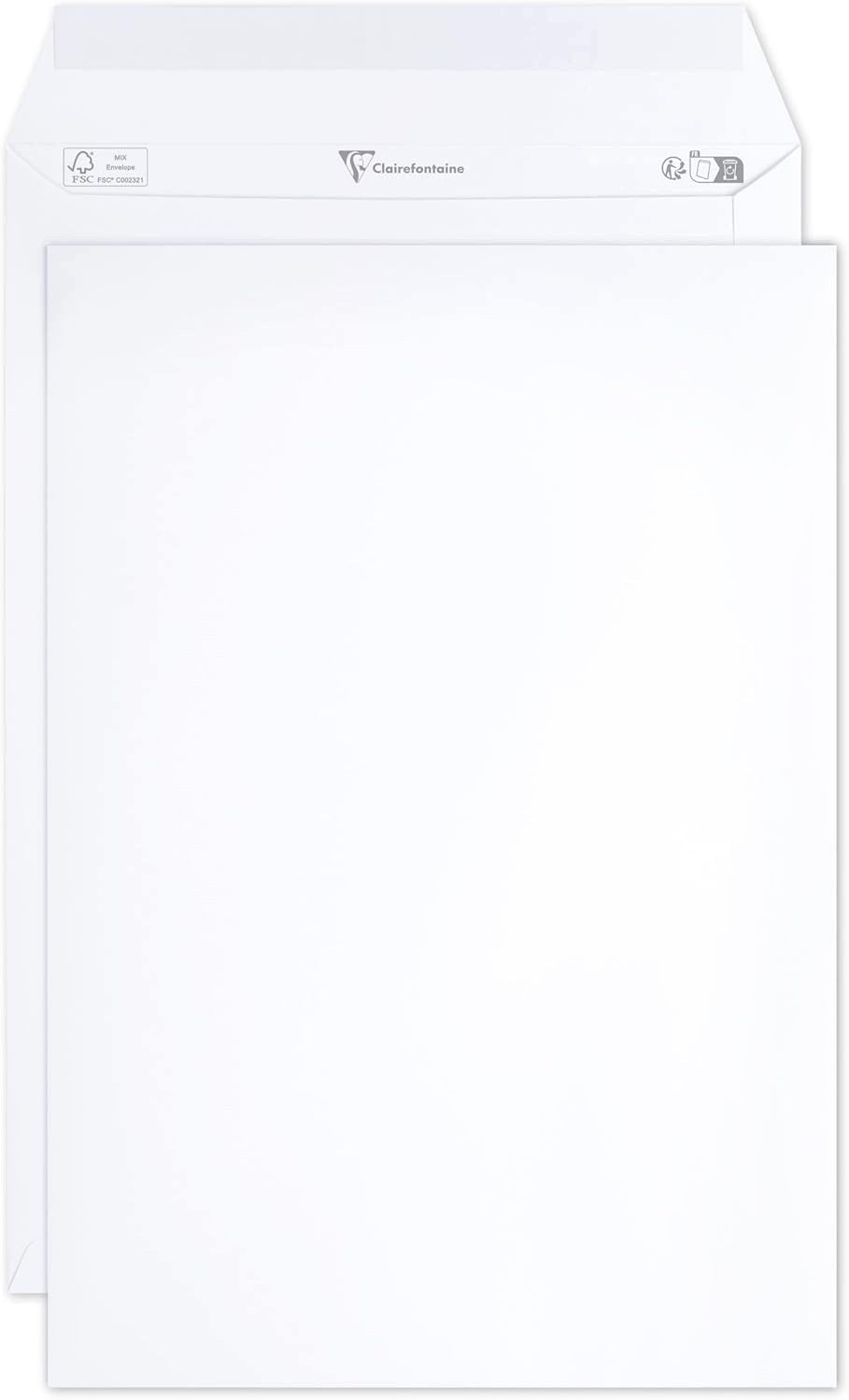 ENVELOPES C4 WHITE 229X324MM SELF-ADHESIVE 250PCS 120G/M²
