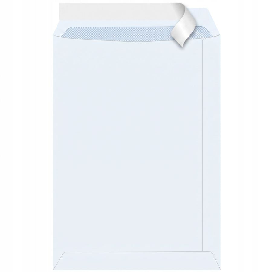 ENVELOPES C4 WHITE LETTER OFFICE C4 HK SELF-STICKING WITH STRAP 50 PCS FHJ Packaging status original