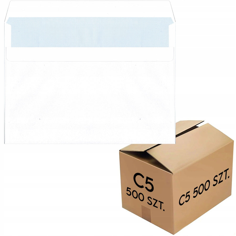 ENVELOPES C5 ON A5 LETTER FILE SK self-sticking 500 PCS 80g eKoperty