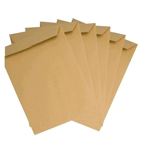 ENVELOPES DIN C4 BROWN SELF ADHESIVE FOR A4 90G 20 PCS FOR HOME GIFT
