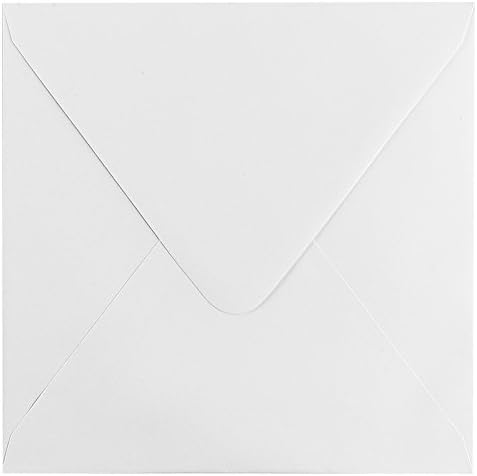 ENVELOPES WHITE 17X17CM SQUARE RUBBERIZED 100PCS 120G/M²