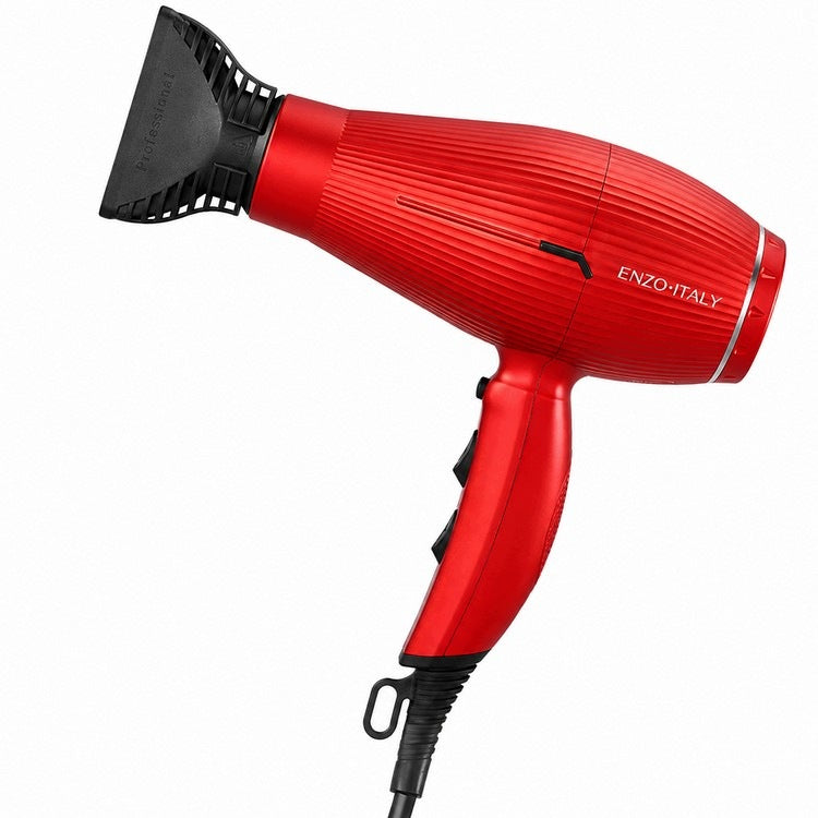 ENZO PRO ITALY IONTEC & SATIN RED HAIR DRYER WITH 1845W IONIZATION