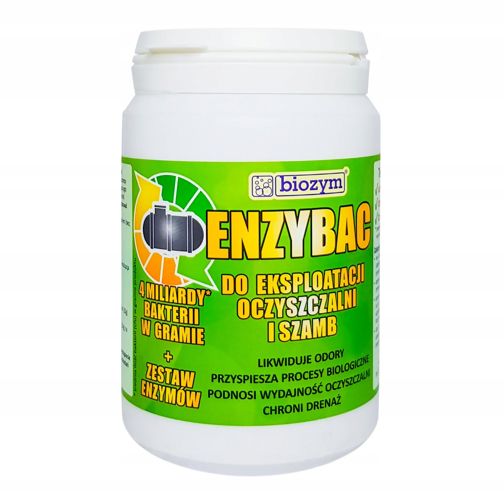 ENZYBAC 500g BACTERIA FOR TREATMENT PLANT powder for SEPTIC TANK Latryn 6 months