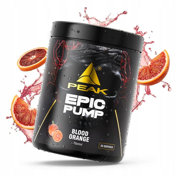 EPIC PUMP Peak Blood Orange 500g Pre-workout Booster Training Pump