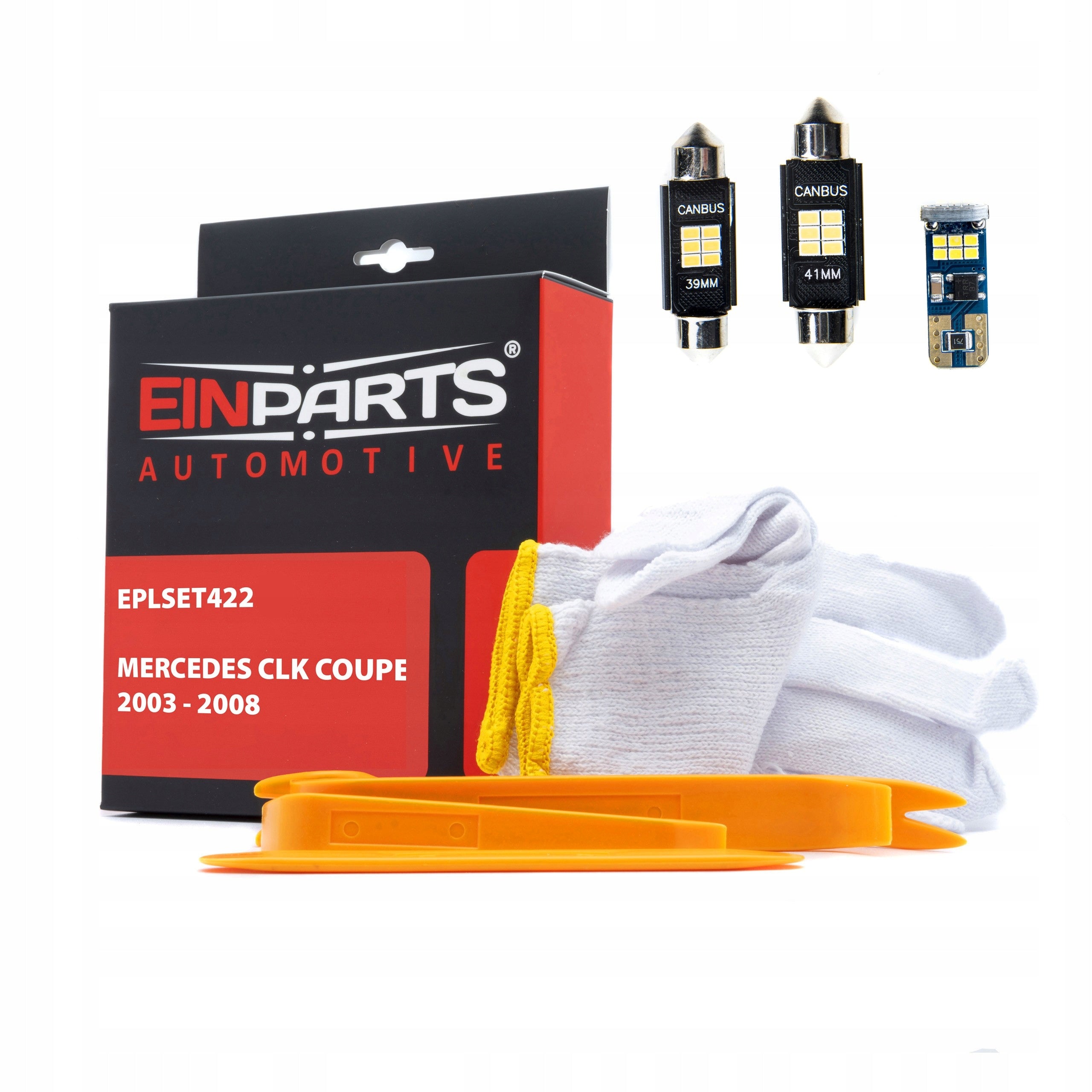 Innenbeleuchtungslampen-Set Mercedes CLK Coupe 2003-2008, LED 5500K, kaltweiß 