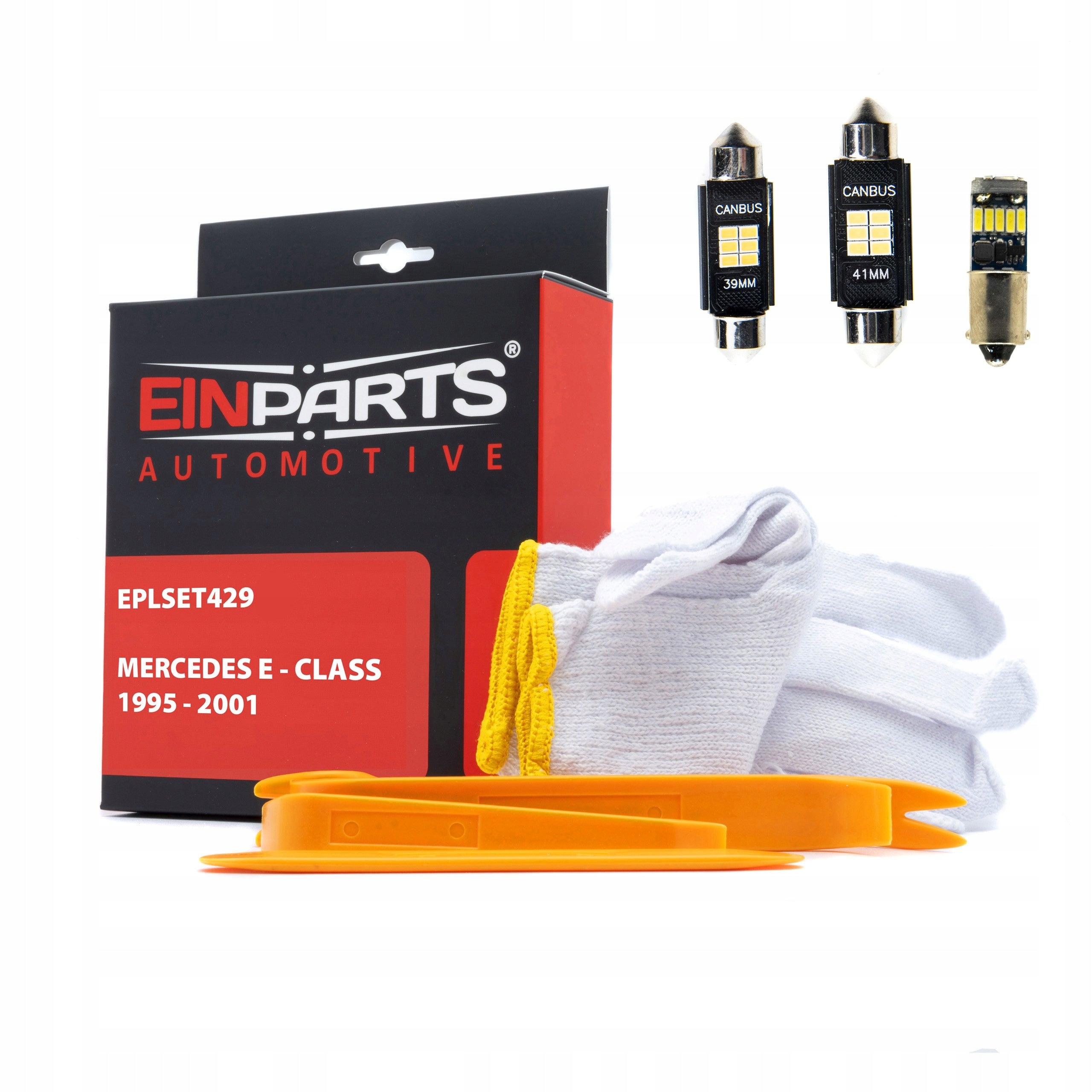 Innenbeleuchtungslampen-Set Mercedes E-Klasse 1995-2001, LED 5500K, kaltweiß 