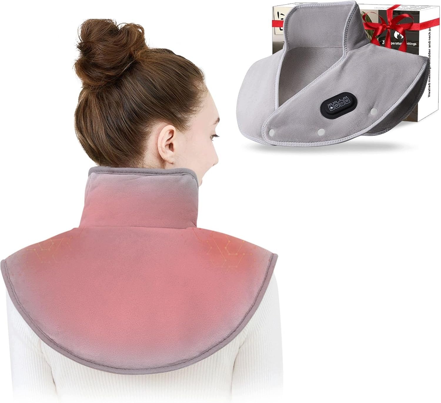 EPROICKS heating pad neck arms 3 vibration levels 5000mAh