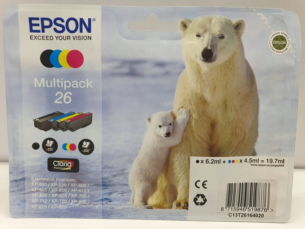 EPSON 26 Set T2616 Multipack XP610 X620 XP810 KPL FV