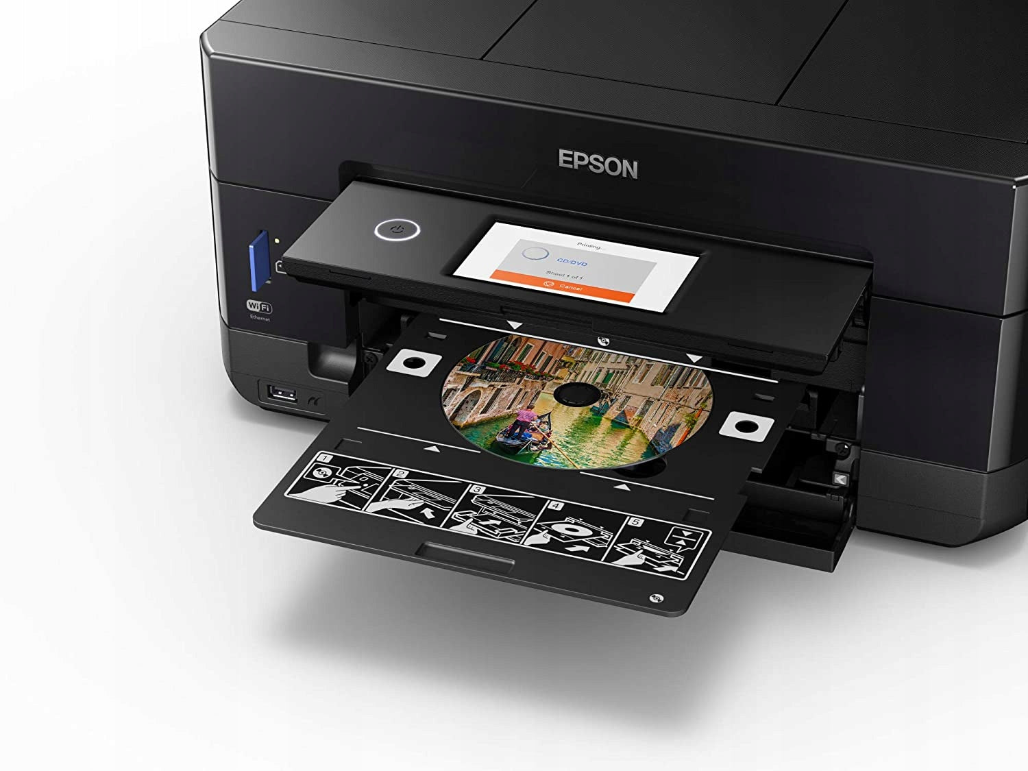 EPSON XP-7100 Printer Black 3in1 WiFi Duplex Manufacturer code C11CH03402