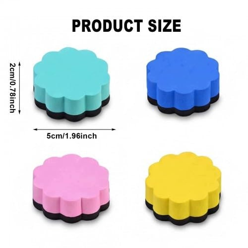 ERASERS FOR MAGNETIC FOAM SCHOOLS SET OF 4 for home gift Manufacturer no brand